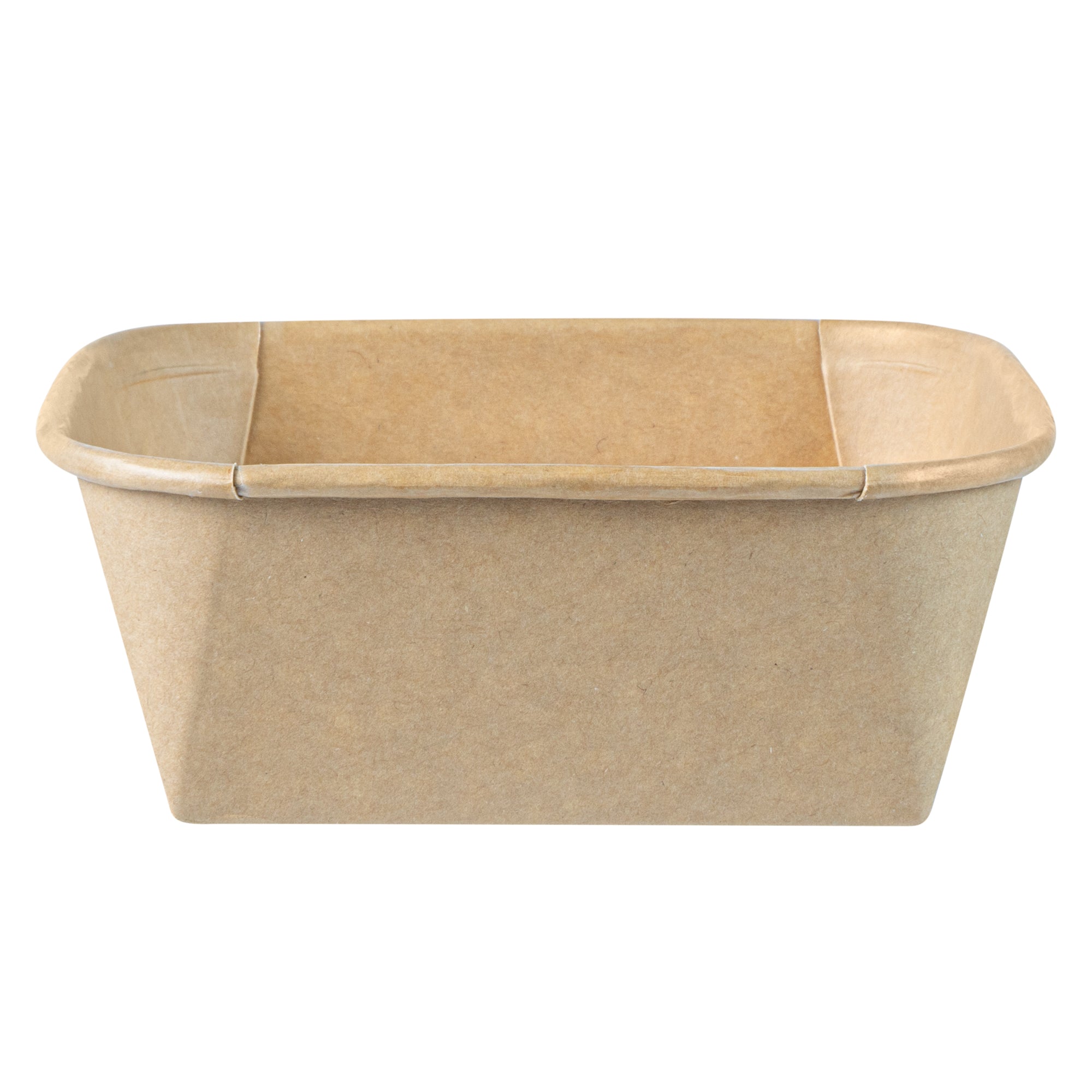 Matsuri Vision 17 oz Square Kraft Paper Sushi Container - 5" x 5" x 2" - 50 count box