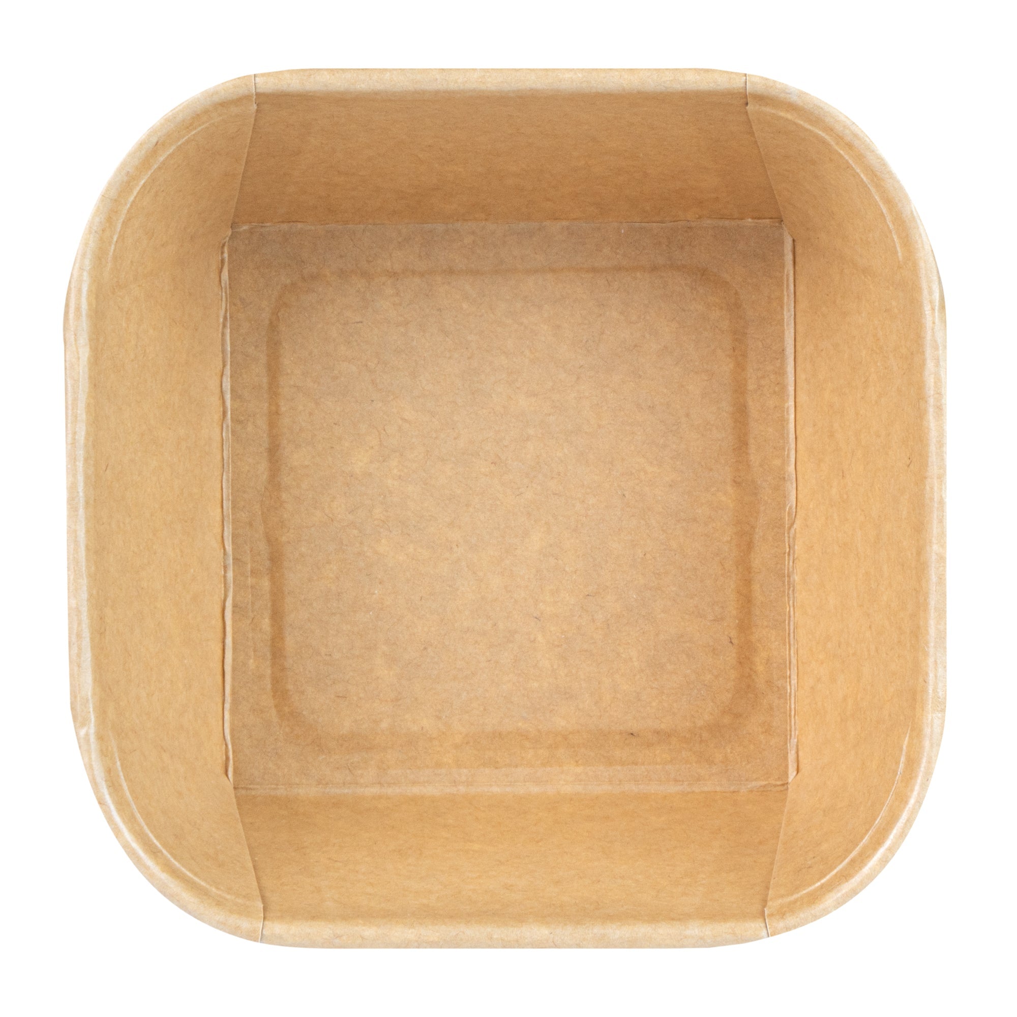 Matsuri Vision 22 oz Square Kraft Paper Sushi Container - 5" x 5" x 2 1/4" - 100 count box