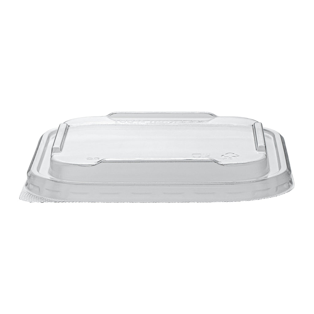 Matsuri Vision Clear PET Plastic Lid - Fits 17 and 22 oz Sushi Containers, Anti-Fog - 100 count box