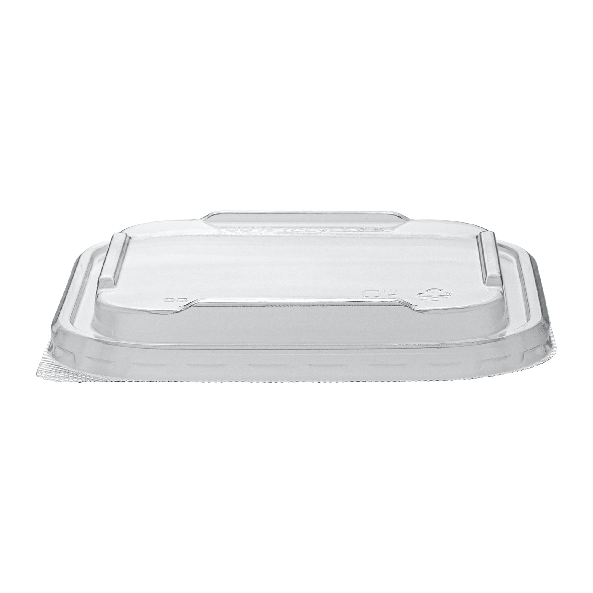 Matsuri Vision Clear PET Plastic Lid - Fits 17 and 22 oz Sushi Containers, Anti-Fog - 100 count box