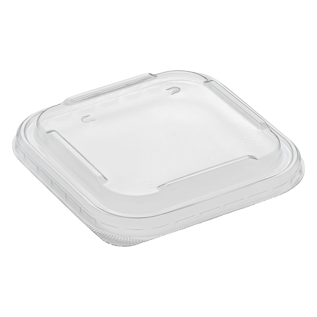 Matsuri Vision Clear PP Plastic Lid - Fits 17 and 22 oz Sushi Containers, Anti-Fog - 100 count box
