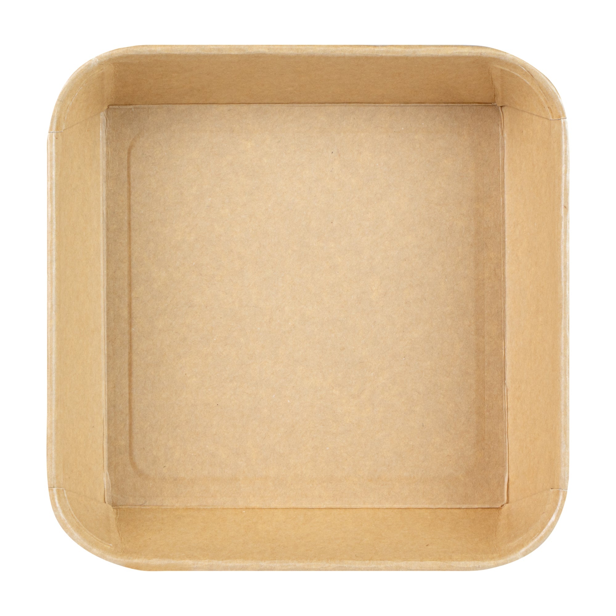 Matsuri Vision 34 oz Square Kraft Paper Sushi Container - 7" x 7" x 2" - 100 count box