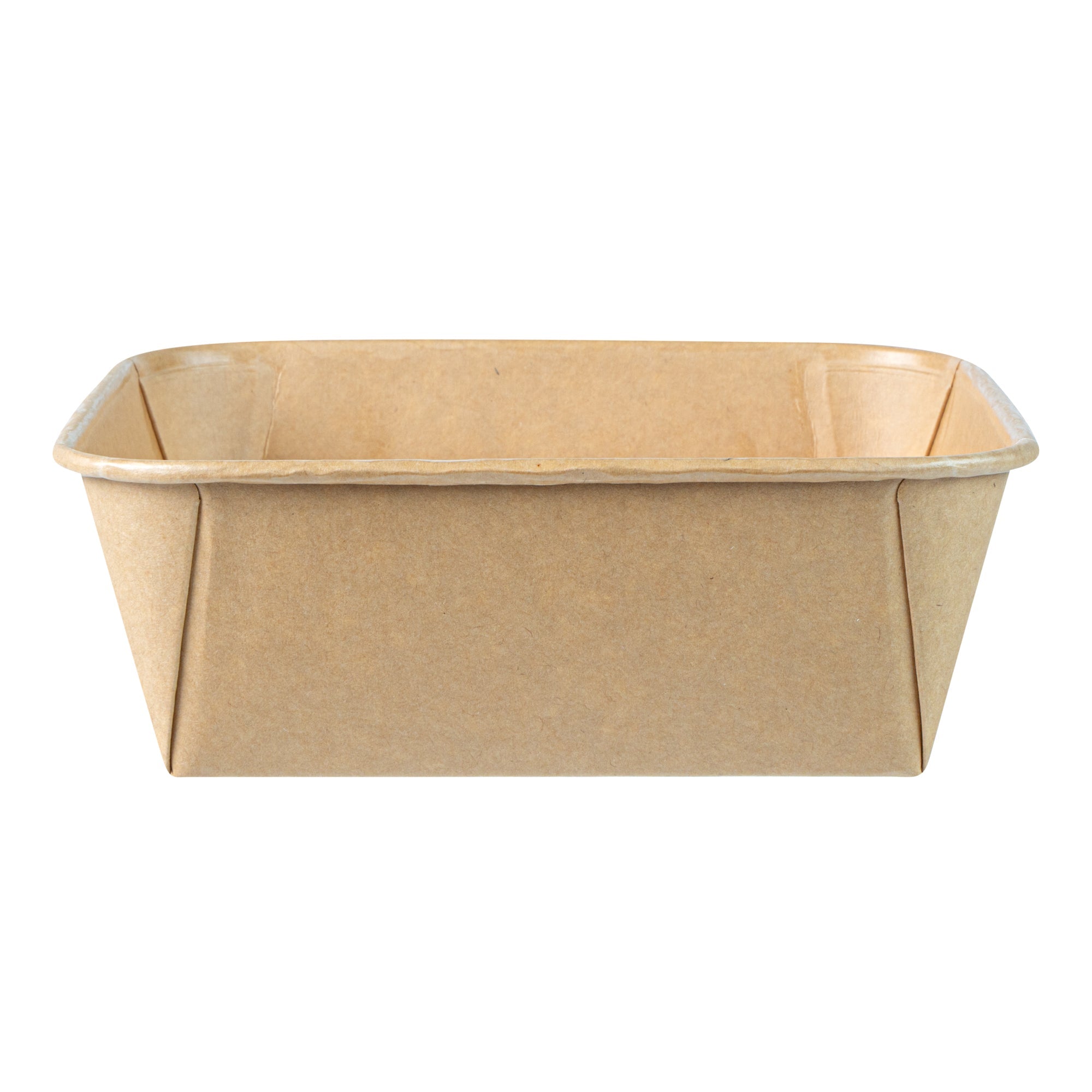 Matsuri Vision 45 oz Square Kraft Paper Sushi Container - 7" x 7" x 2 1/4" - 100 count box
