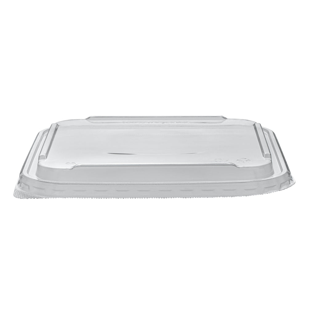 Matsuri Vision Clear PET Plastic Lid - Fits 34 and 45 oz Sushi Containers, Anti-Fog - 50 count box