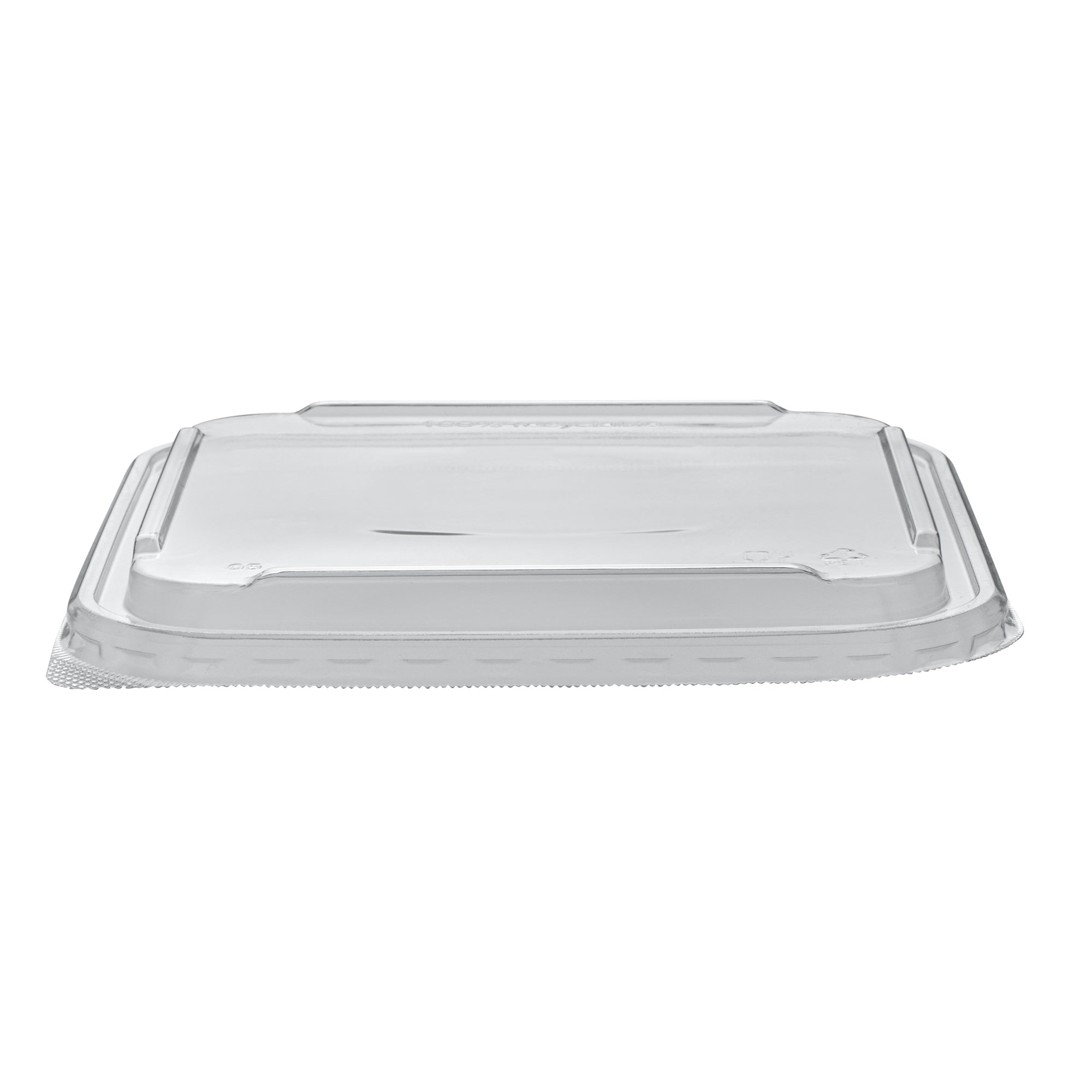Matsuri Vision Clear PET Plastic Lid - Fits 34 and 45 oz Sushi Containers, Anti-Fog - 50 count box