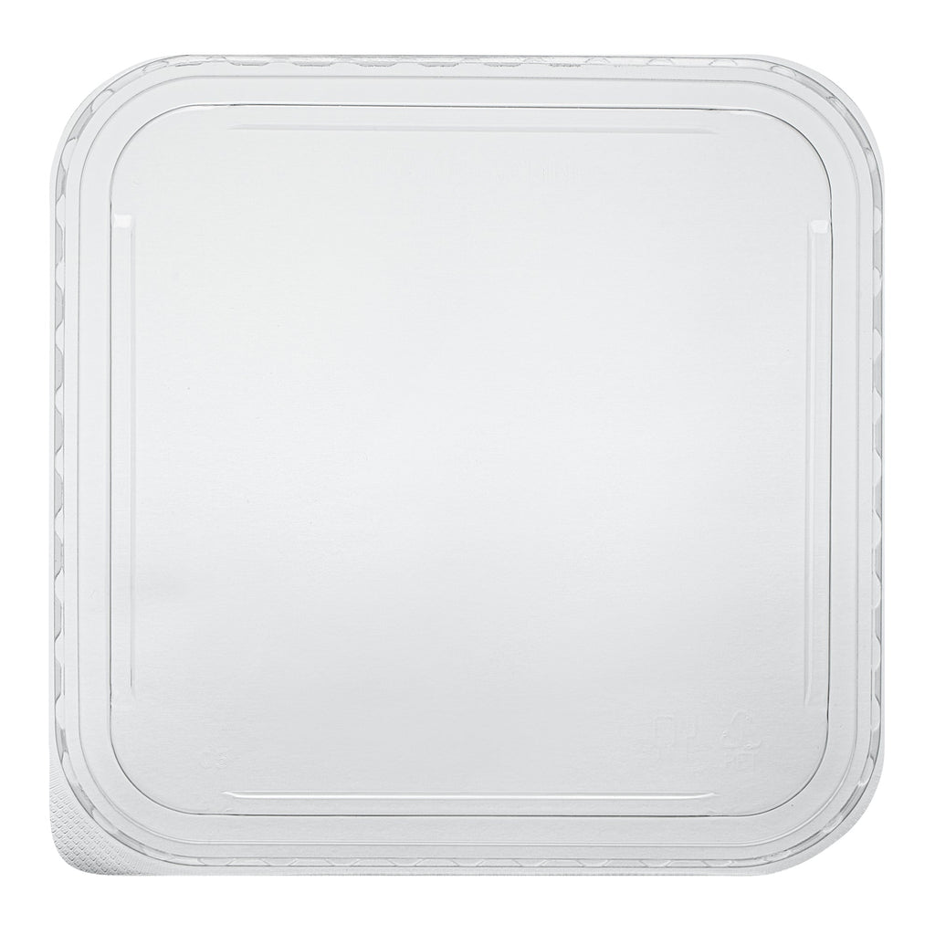 Matsuri Vision Clear PET Plastic Lid - Fits 34 and 45 oz Sushi Containers, Anti-Fog - 50 count box
