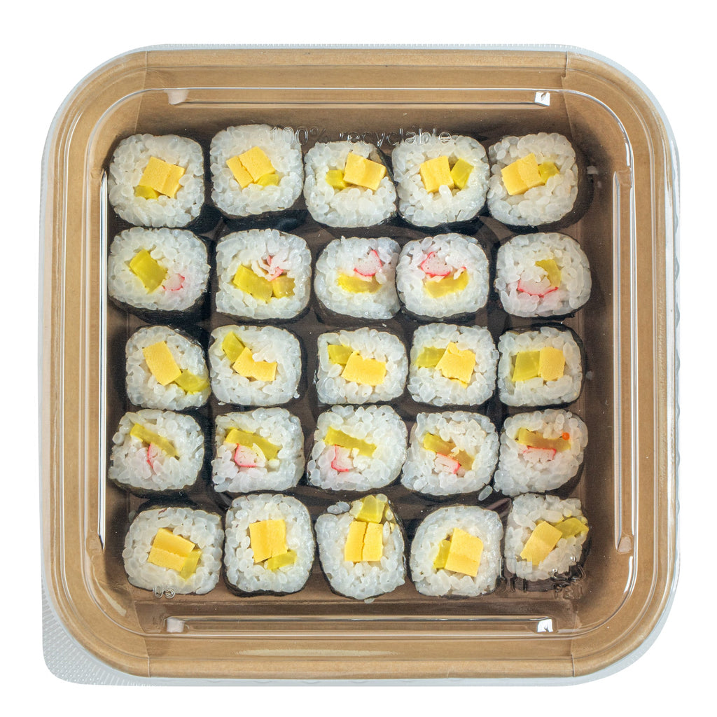 Matsuri Vision Clear PET Plastic Lid - Fits 34 and 45 oz Sushi Containers, Anti-Fog - 100 count box