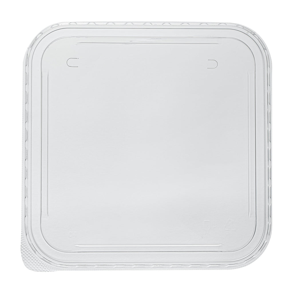 Matsuri Vision Clear PP Plastic Lid - Fits 34 and 45 oz Sushi Containers, Anti-Fog - 100 count box