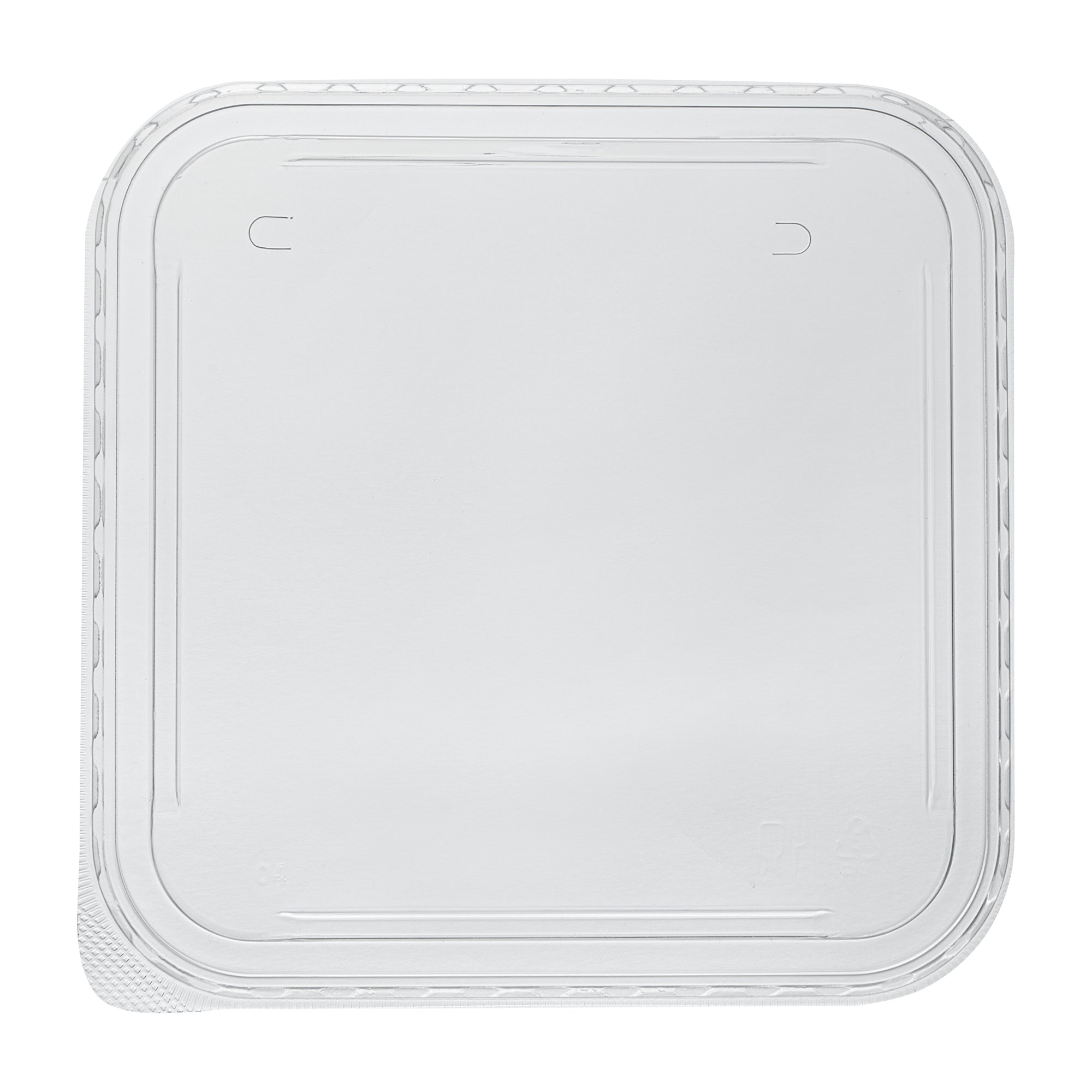Matsuri Vision Clear PP Plastic Lid - Fits 34 and 45 oz Sushi Containers, Anti-Fog - 100 count box