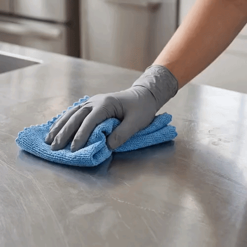 Clean Tek Professional Blue Microfiber Rags In A Box - 11 3/4" x 11 3/4" - 25 count box