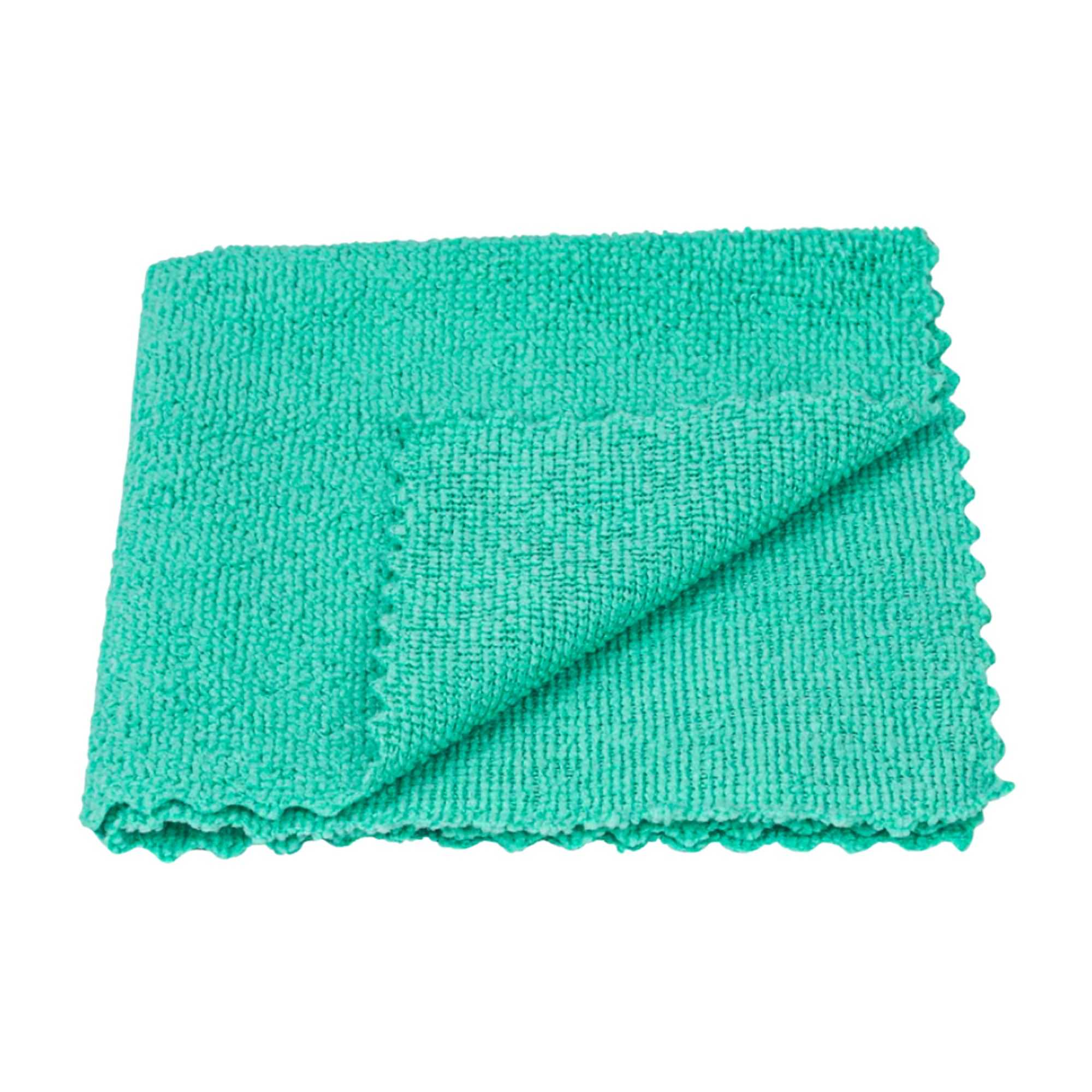 Clean Tek Professional Green Microfiber Rags In A Box - 11 3/4" x 11 3/4" - 25 count box