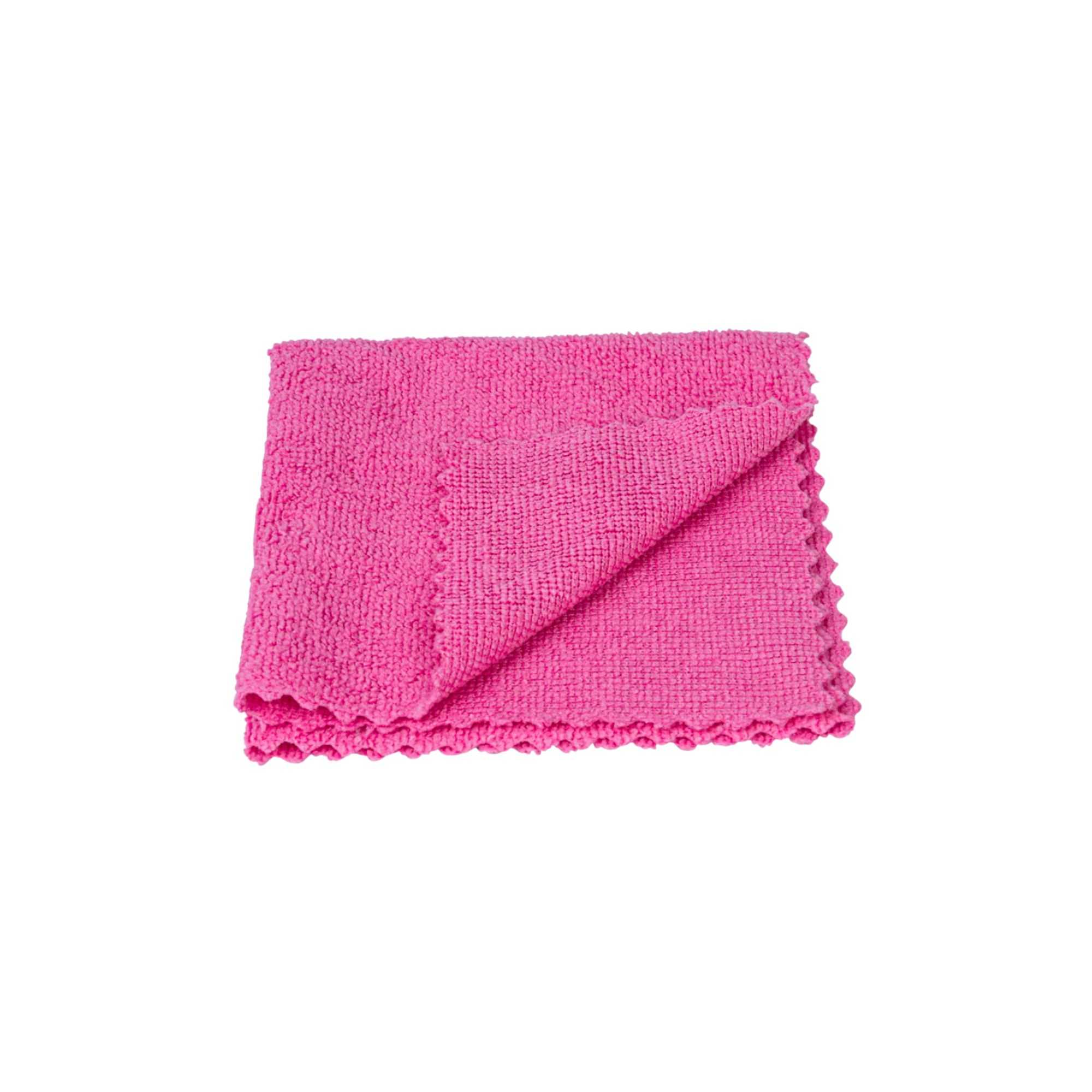 Clean Tek Professional Pink Microfiber Rags In A Box - 11 3/4" x 11 3/4" - 250 count box