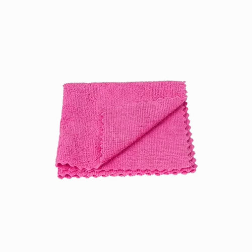 Clean Tek Professional Pink Microfiber Rags In A Box - 11 3/4" x 11 3/4" - 250 count box