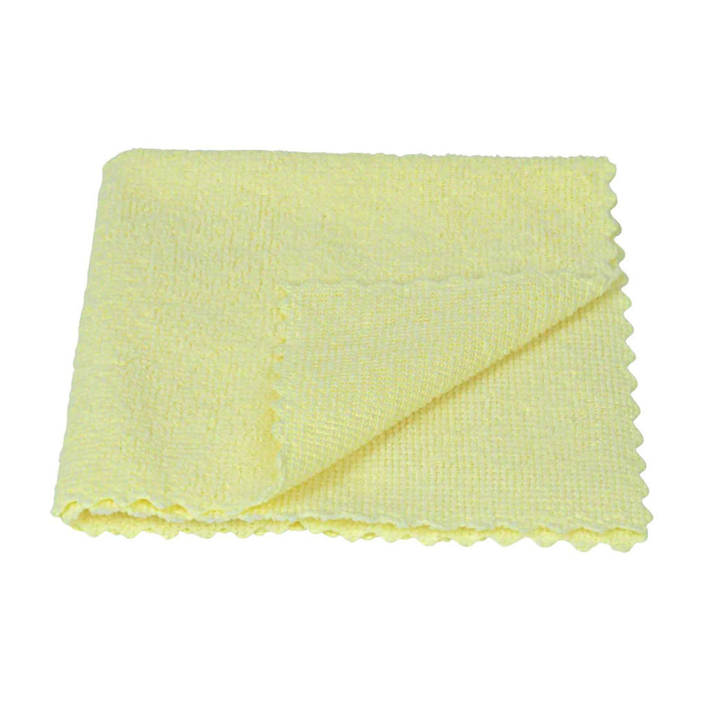 Clean Tek Professional Yellow Microfiber Rags In A Box - 11 3/4" x 11 3/4" - 25 count box