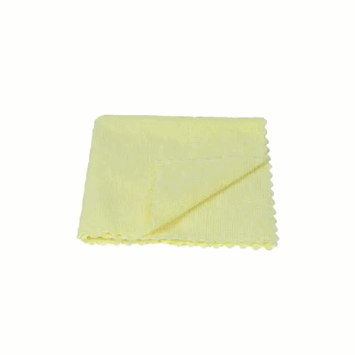 Clean Tek Professional Yellow Microfiber Rags In A Box - 11 3/4" x 11 3/4" - 25 count box