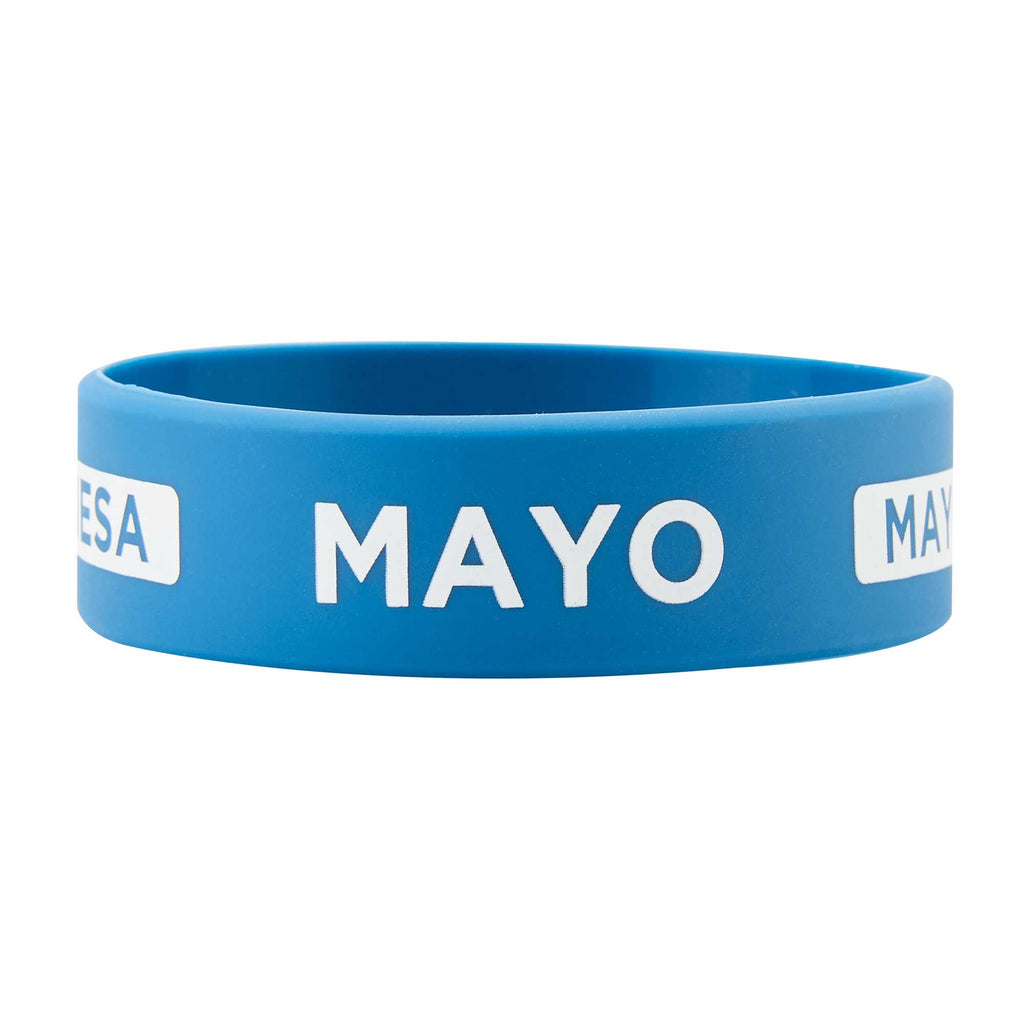 First In First Out Blue Silicone Mayo Label Band - Fits 16, 20 and 24 oz Squeeze Bottles - 1 count box