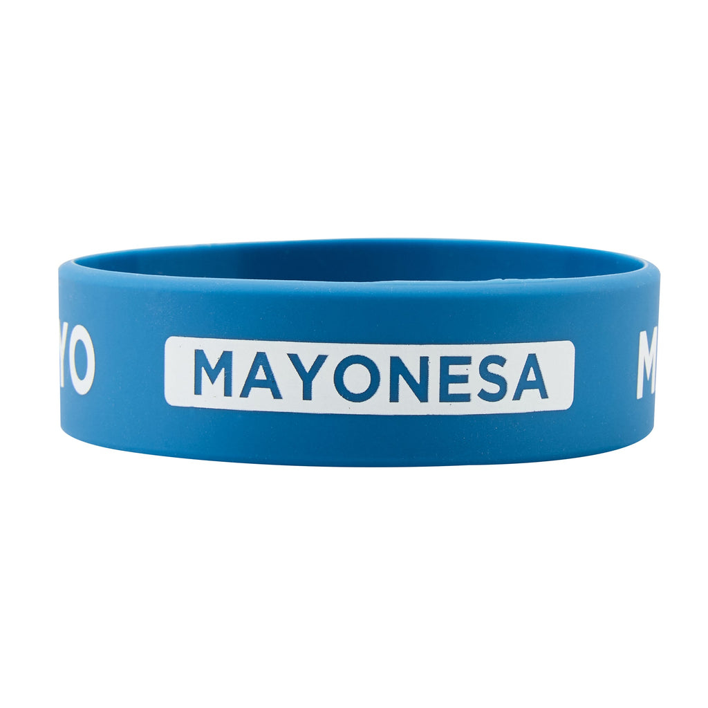 First In First Out Blue Silicone Mayo Label Band - Fits 16, 20 and 24 oz Squeeze Bottles - 10 count box