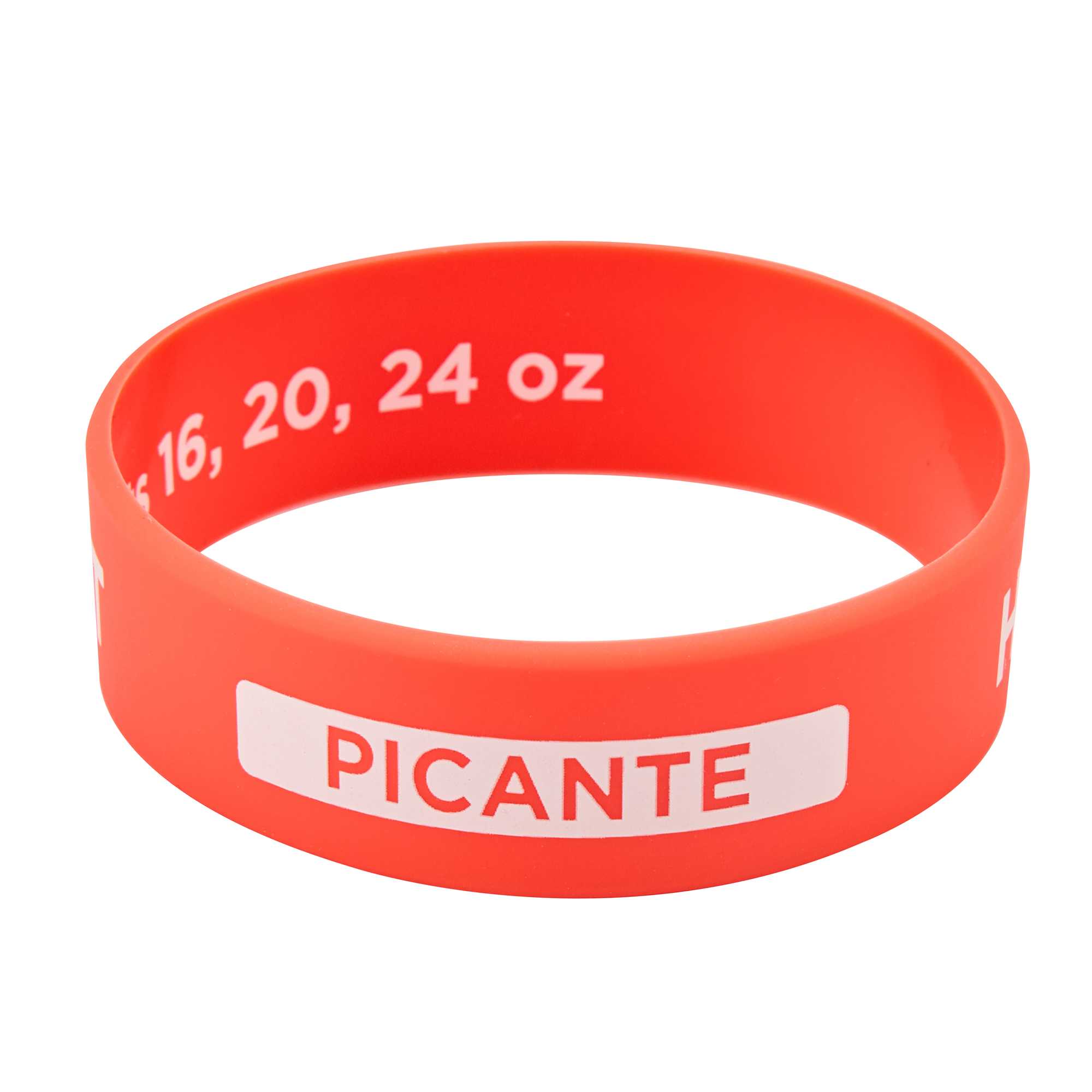 First In First Out Red Silicone Hot Label Band - Fits 16, 20 and 24 oz Squeeze Bottles - 1 count box