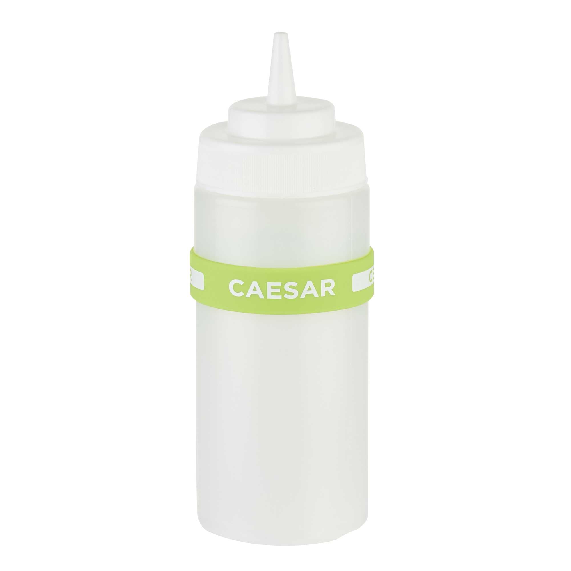 First In First Out Green Silicone Caesar Label Band - Fits 16, 20 and 24 oz Squeeze Bottles - 1 count box