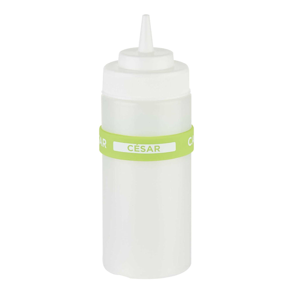 First In First Out Green Silicone Caesar Label Band - Fits 16, 20 and 24 oz Squeeze Bottles - 1 count box