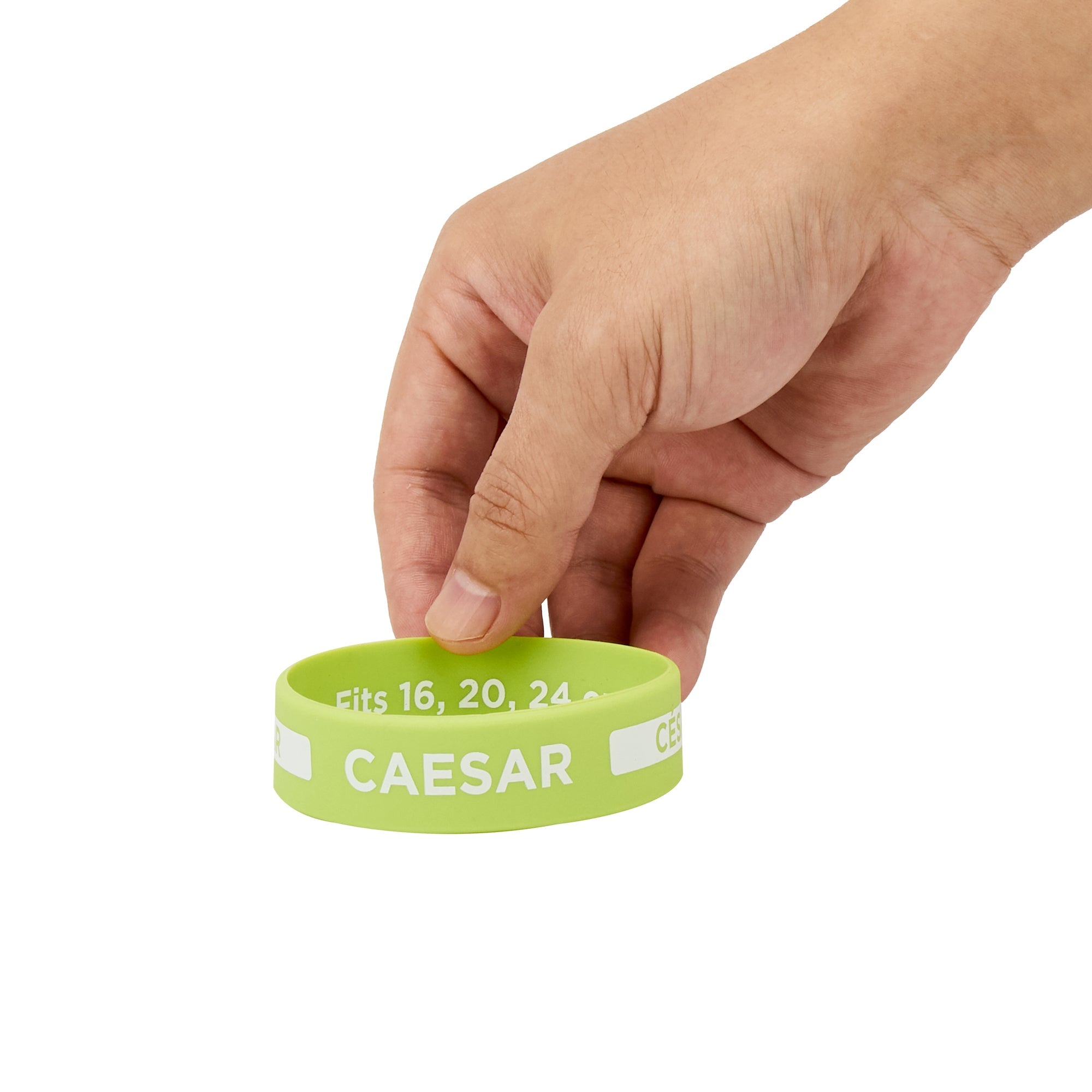 First In First Out Green Silicone Caesar Label Band - Fits 16, 20 and 24 oz Squeeze Bottles - 10 count box