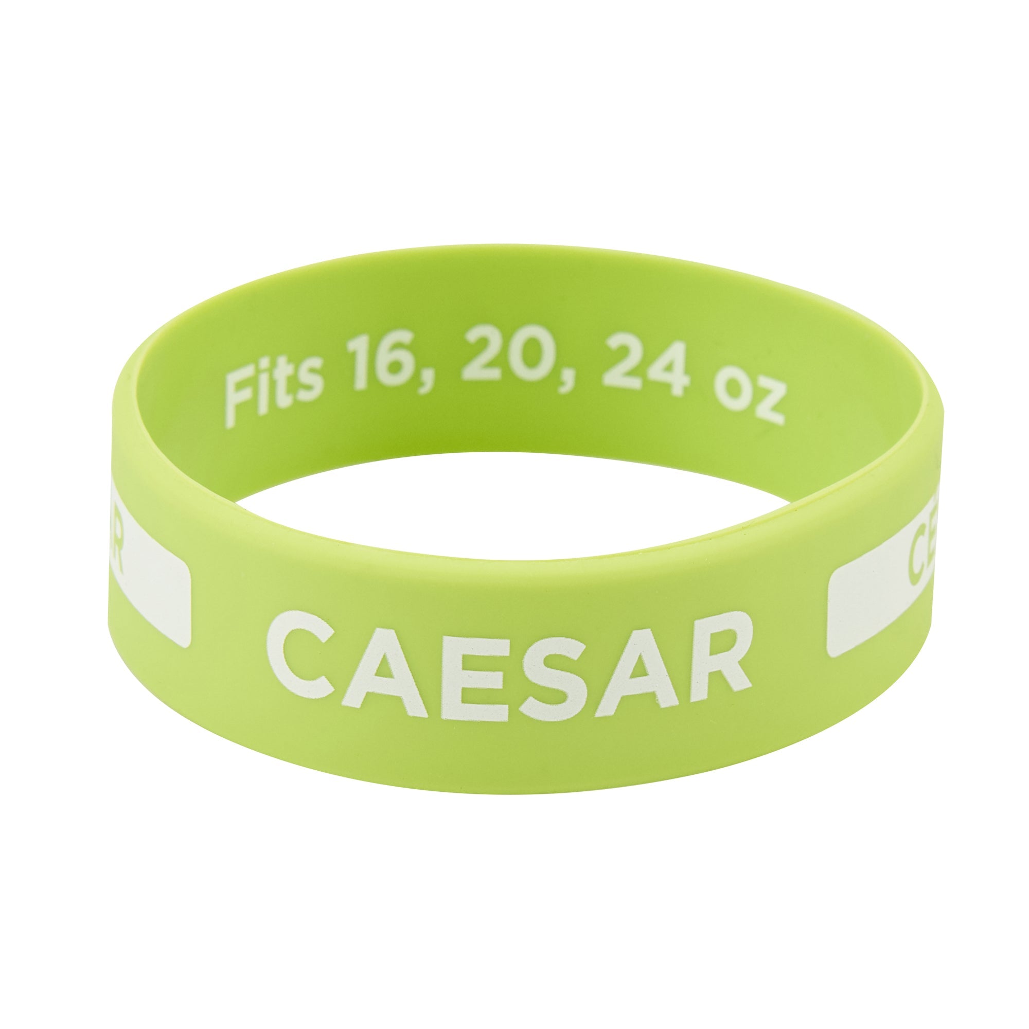 First In First Out Green Silicone Caesar Label Band - Fits 16, 20 and 24 oz Squeeze Bottles - 10 count box