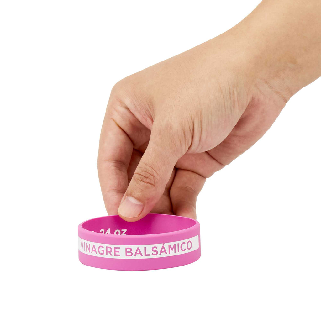 First In First Out Purple Silicone Balsamic Vinegar Label Band - Fits 16, 20 and 24 oz Squeeze Bottles - 1 count box