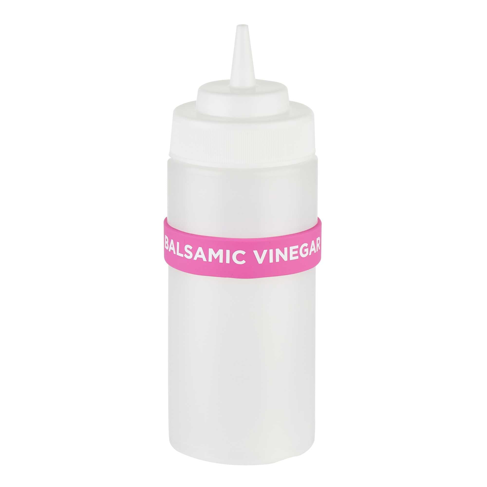 First In First Out Purple Silicone Balsamic Vinegar Label Band - Fits 16, 20 and 24 oz Squeeze Bottles - 1 count box