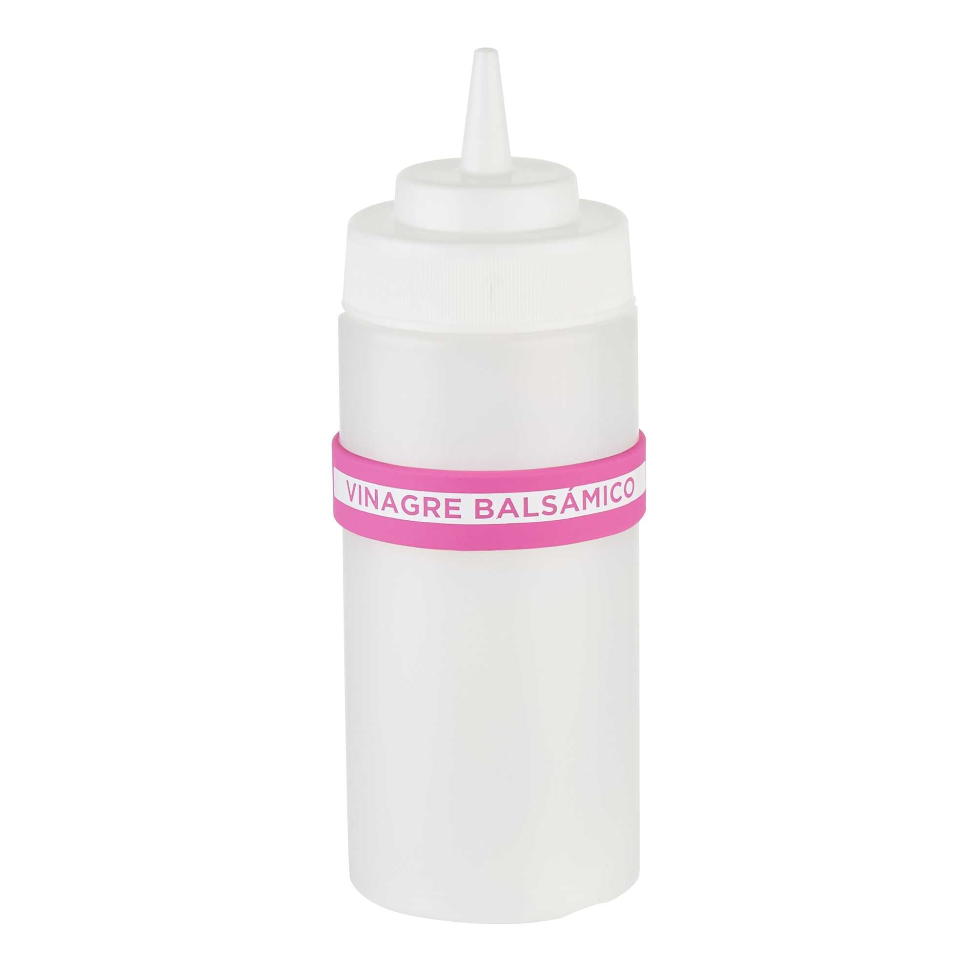 First In First Out Purple Silicone Balsamic Vinegar Label Band - Fits 16, 20 and 24 oz Squeeze Bottles - 1 count box