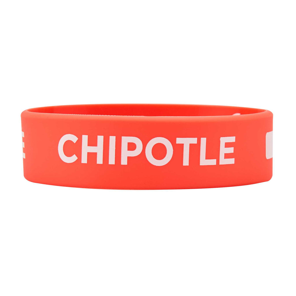 First In First Out Red Silicone Chipotle Label Band - Fits 16, 20 and 24 oz Squeeze Bottles - 1 count box
