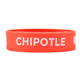 First In First Out Red Silicone Chipotle Label Band - Fits 16, 20 and 24 oz Squeeze Bottles - 10 count box