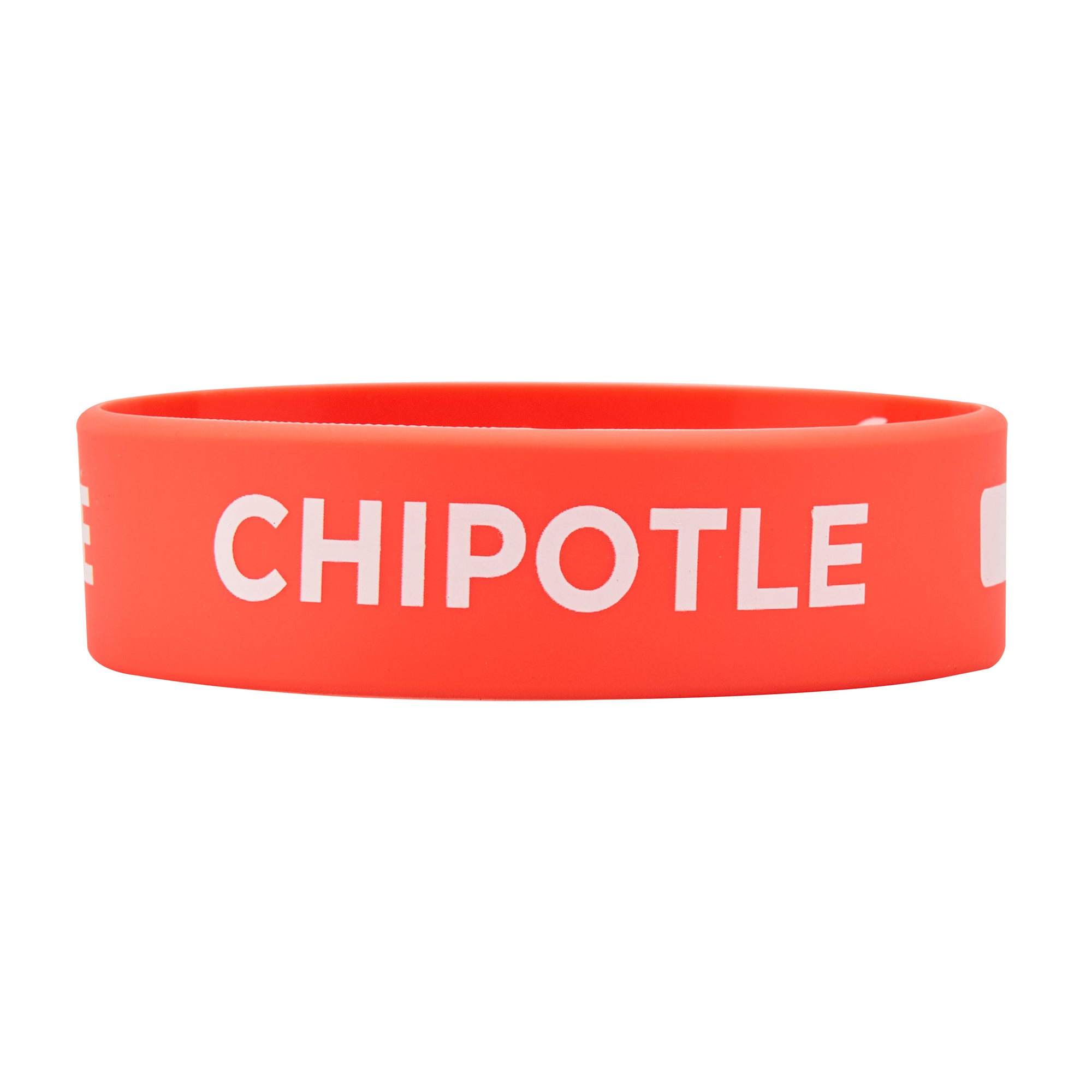First In First Out Red Silicone Chipotle Label Band - Fits 16, 20 and 24 oz Squeeze Bottles - 10 count box