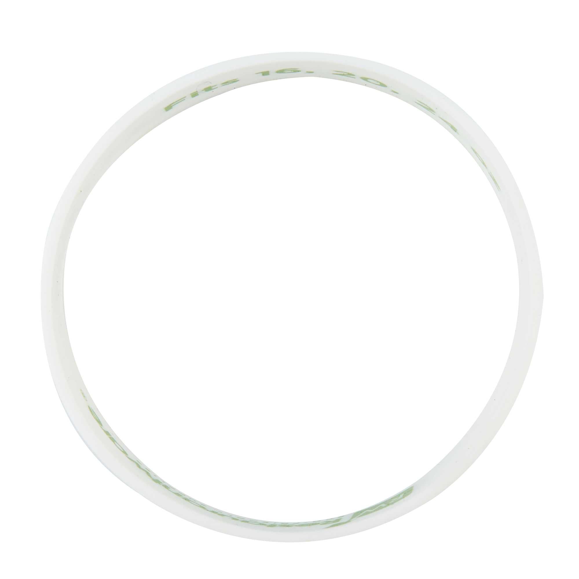 First In First Out White Silicone Italian Label Band - Fits 16, 20 and 24 oz Squeeze Bottles - 1 count box