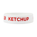 First In First Out White Silicone Ketchup Label Band - Fits 16, 20 and 24 oz Squeeze Bottles - 1 count box