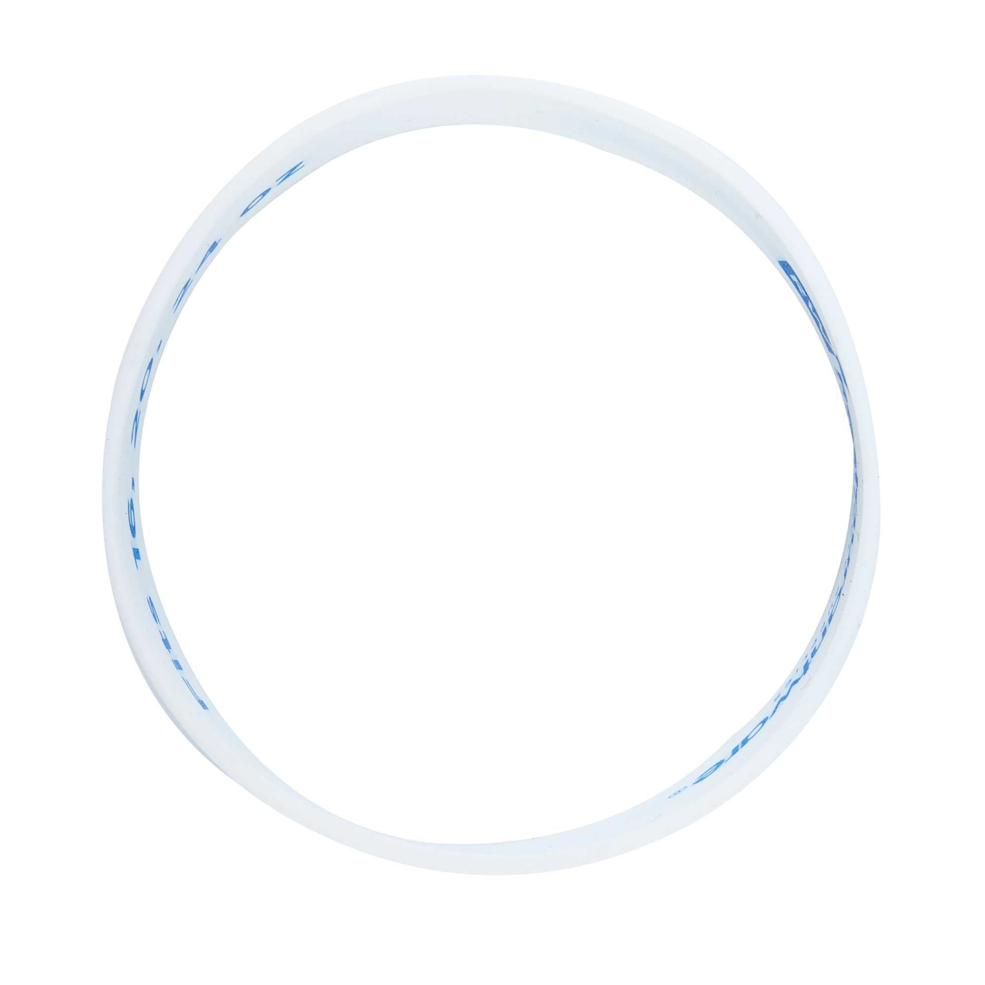 First In First Out White Silicone Blue Cheese Label Band - Fits 16, 20 and 24 oz Squeeze Bottles - 1 count box