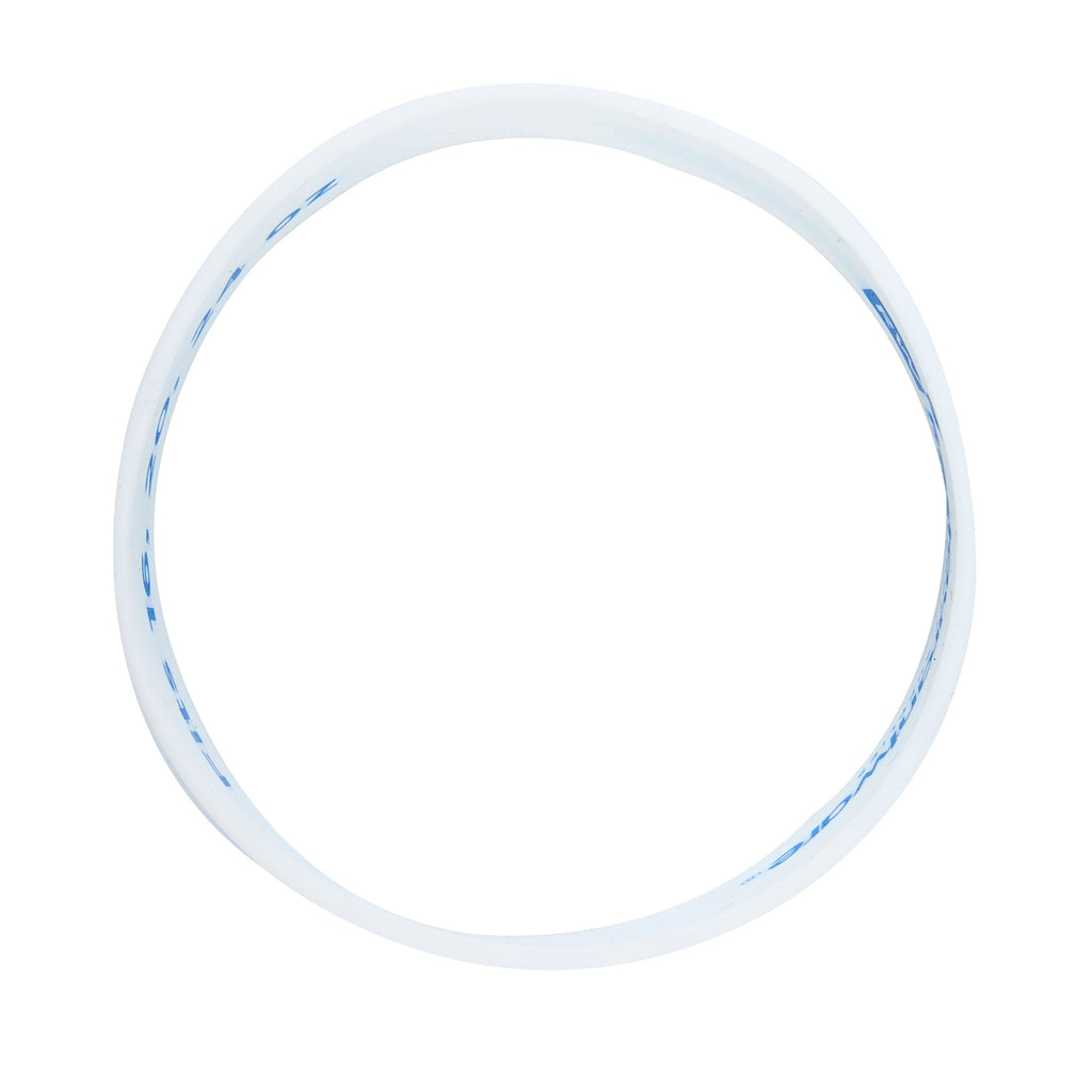 First In First Out White Silicone Blue Cheese Label Band - Fits 16, 20 and 24 oz Squeeze Bottles - 10 count box