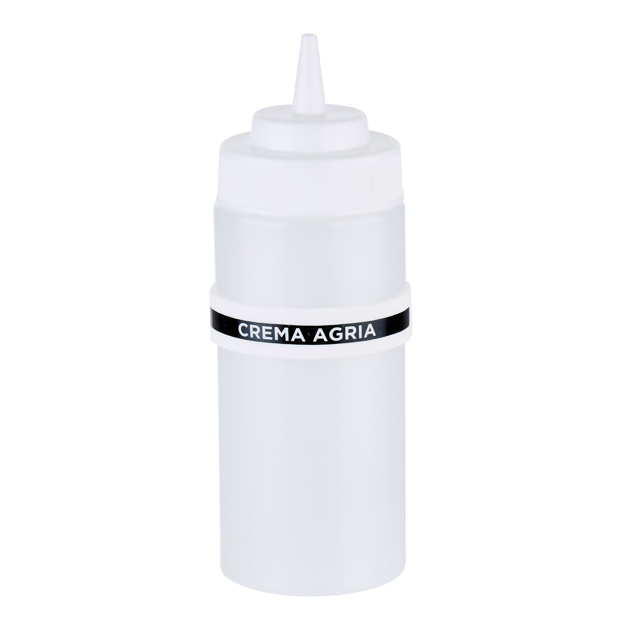 First In First Out White Silicone Sour Cream Label Band - Fits 16, 20 and 24 oz Squeeze Bottles - 10 count box