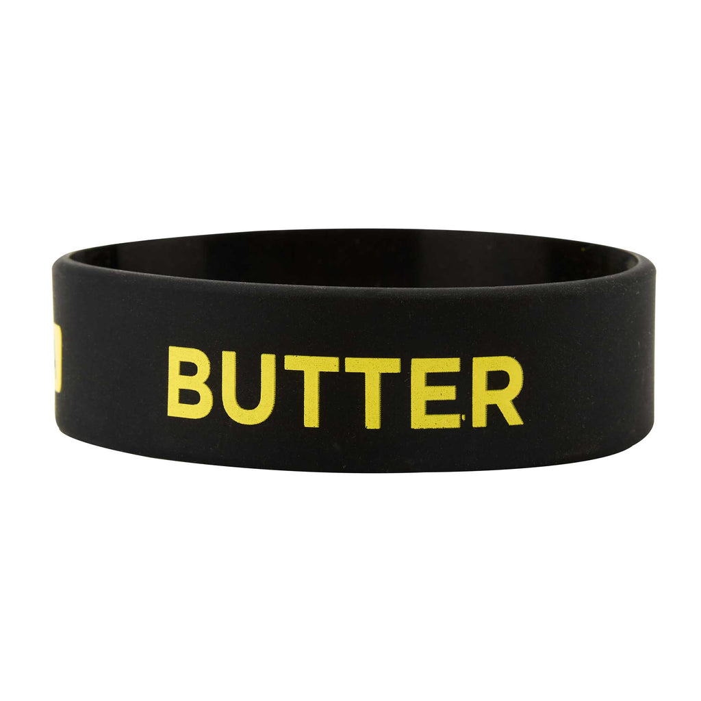 First In First Out Black Silicone Butter Label Band - Fits 16, 20 and 24 oz Squeeze Bottles - 1 count box