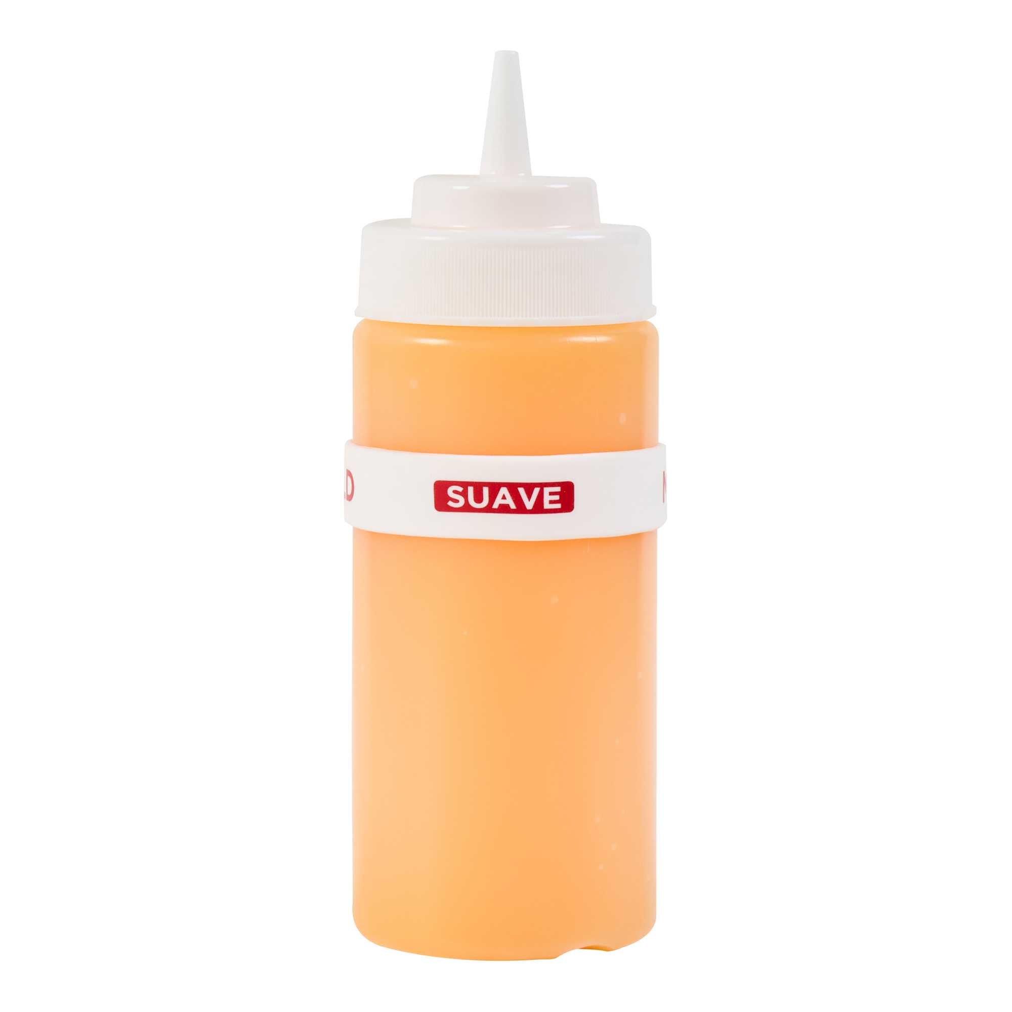 First In First Out White Silicone Mild Label Band - Fits 16, 20 and 24 oz Squeeze Bottles - 1 count box