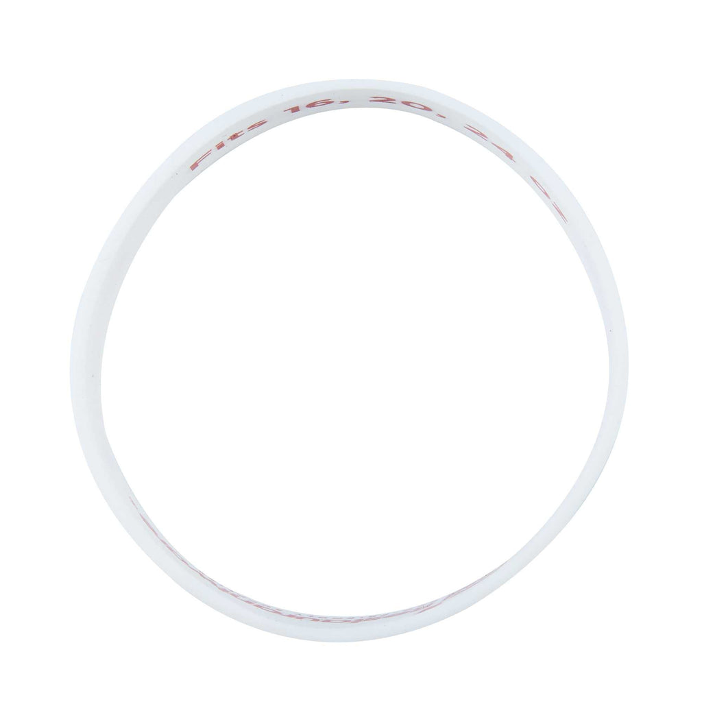 First In First Out White Silicone Mild Label Band - Fits 16, 20 and 24 oz Squeeze Bottles - 1 count box