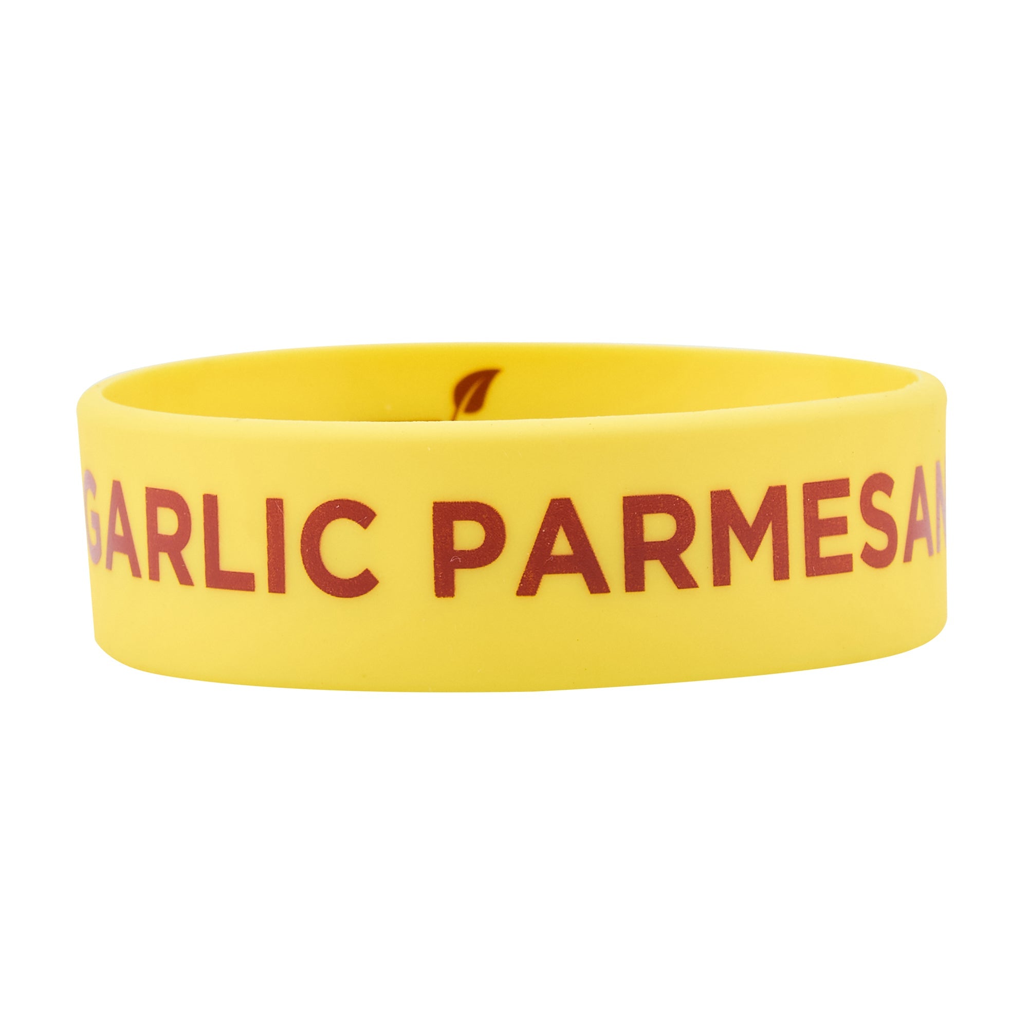 First In First Out Yellow Silicone Garlic Parmesan Label Band - Fits 16, 20 and 24 oz Squeeze Bottles - 10 count box
