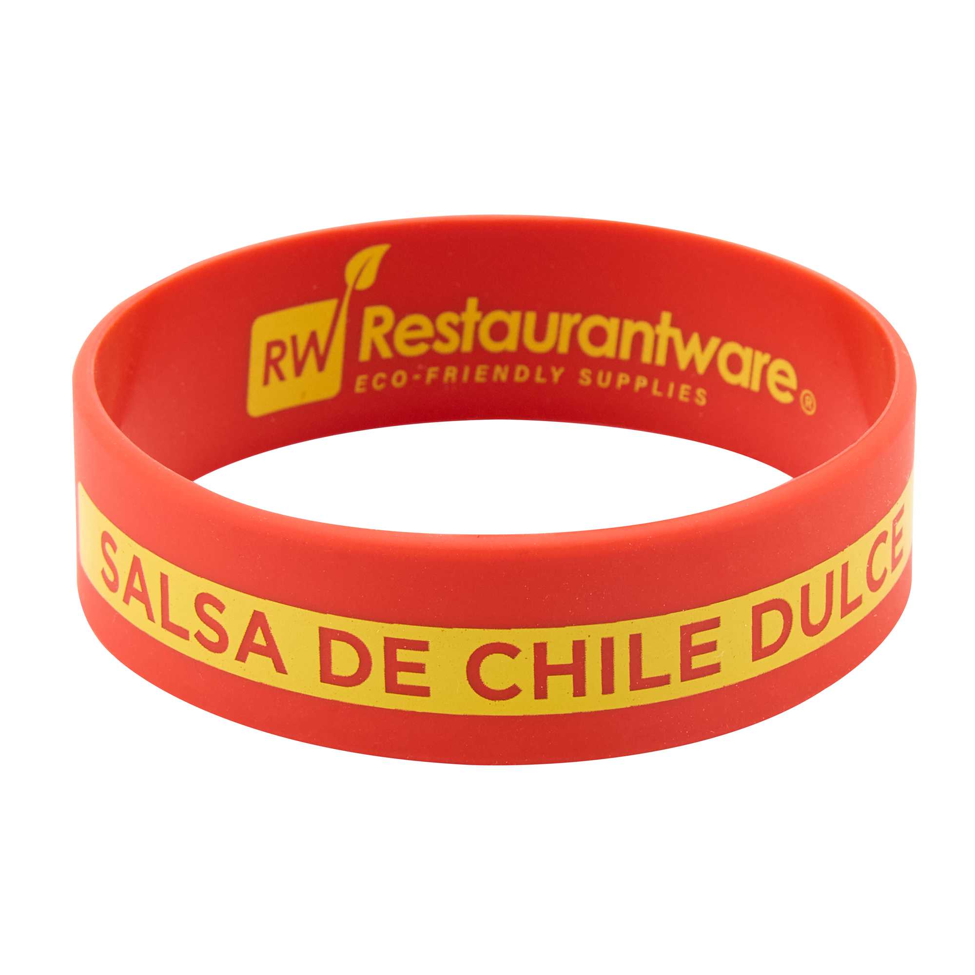 First In First Out Red Silicone Sweet Red Chili Label Band - Fits 16, 20 and 24 oz Squeeze Bottles - 1 count box