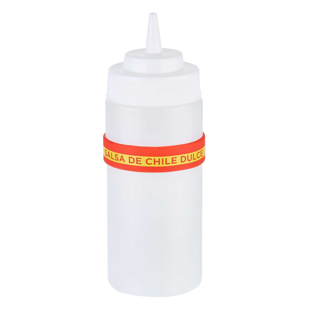 First In First Out Red Silicone Sweet Red Chili Label Band - Fits 16, 20 and 24 oz Squeeze Bottles - 1 count box