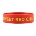 First In First Out Red Silicone Sweet Red Chili Label Band - Fits 16, 20 and 24 oz Squeeze Bottles - 10 count box