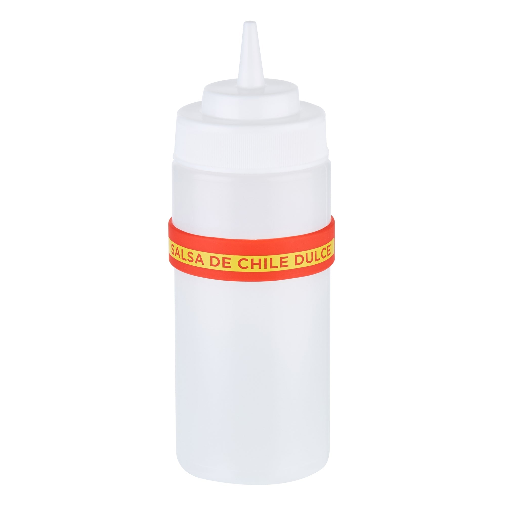 First In First Out Red Silicone Sweet Red Chili Label Band - Fits 16, 20 and 24 oz Squeeze Bottles - 10 count box