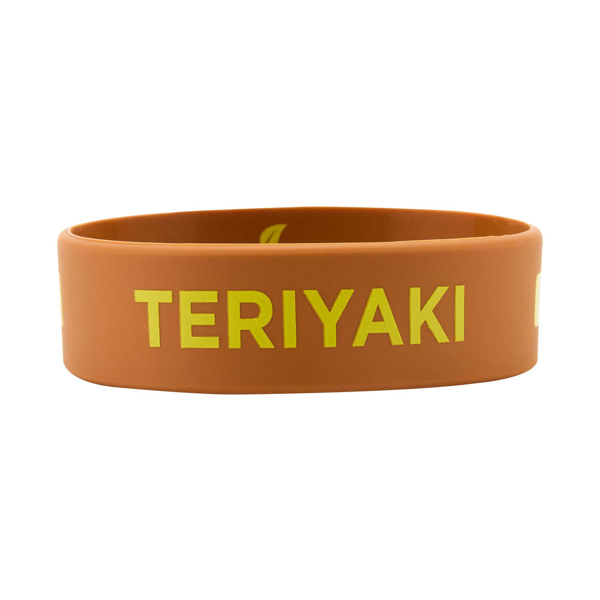 First In First Out Brown Silicone Teriyaki Label Band - Fits 16, 20 and 24 oz Squeeze Bottles - 1 count box