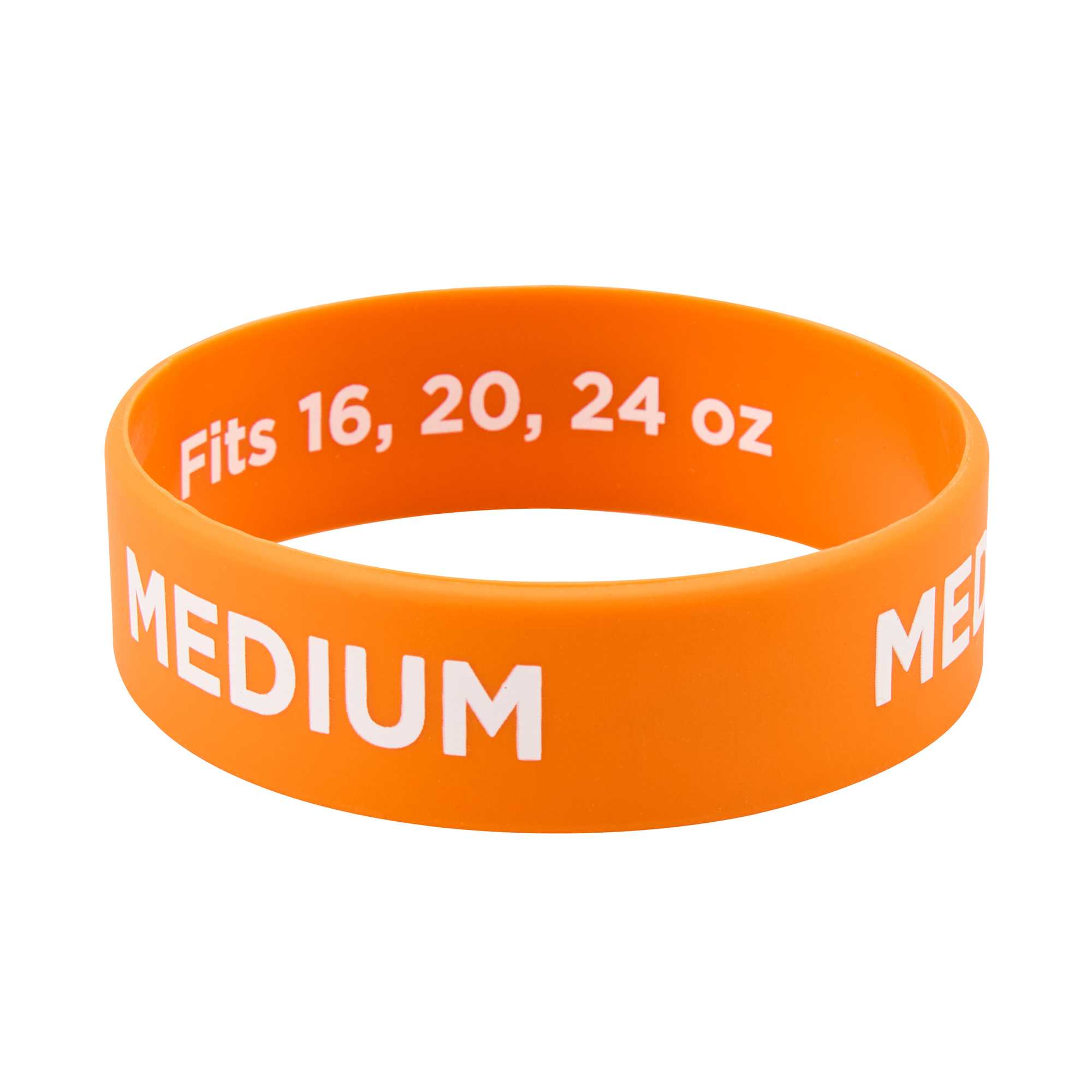 First In First Out Orange Silicone Medium Label Band - Fits 16, 20 and 24 oz Squeeze Bottles - 1 count box
