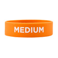 First In First Out Orange Silicone Medium Label Band - Fits 16, 20 and 24 oz Squeeze Bottles - 10 count box