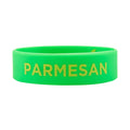 First In First Out Green Silicone Parmesan Label Band - Fits 16, 20 and 24 oz Squeeze Bottles - 1 count box