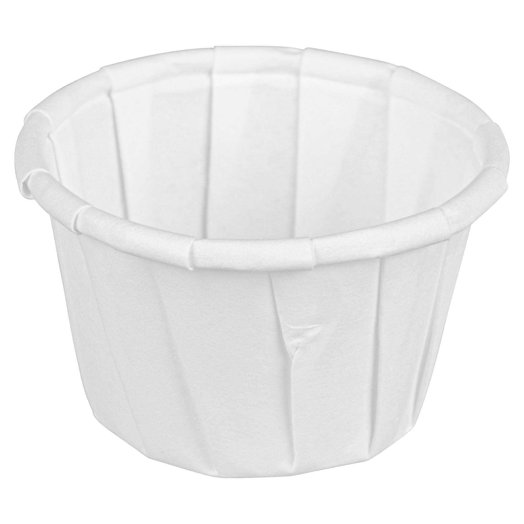 Sustain 0.5 oz White Paper Portion Cup - Compostable - 100 count box